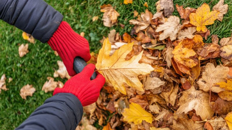 A clean yard free of leaves enhances the look of your property